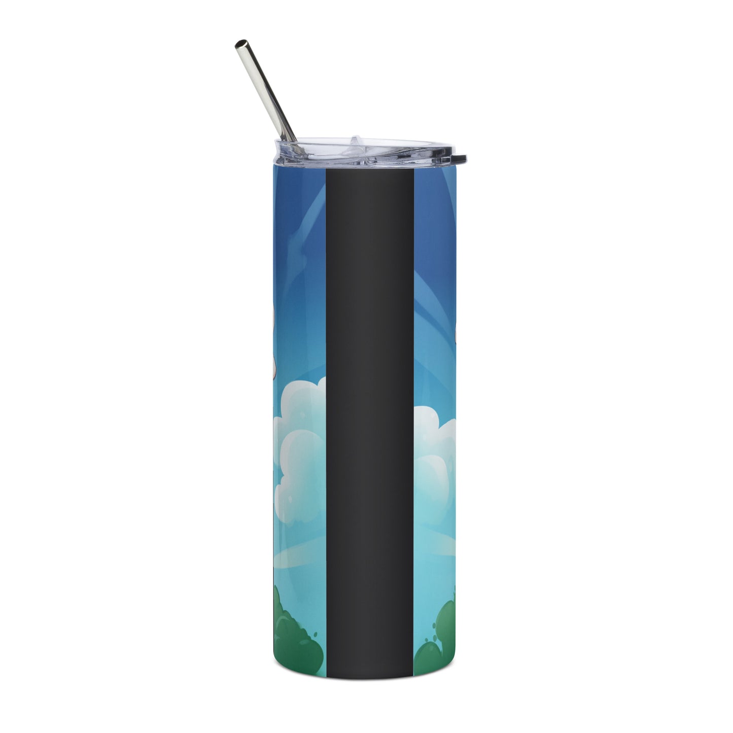 Blue Daisy Stainless Steel Tumbler