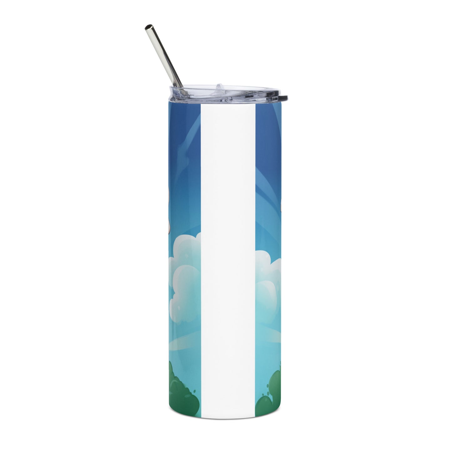 Blue Daisy Stainless Steel Tumbler