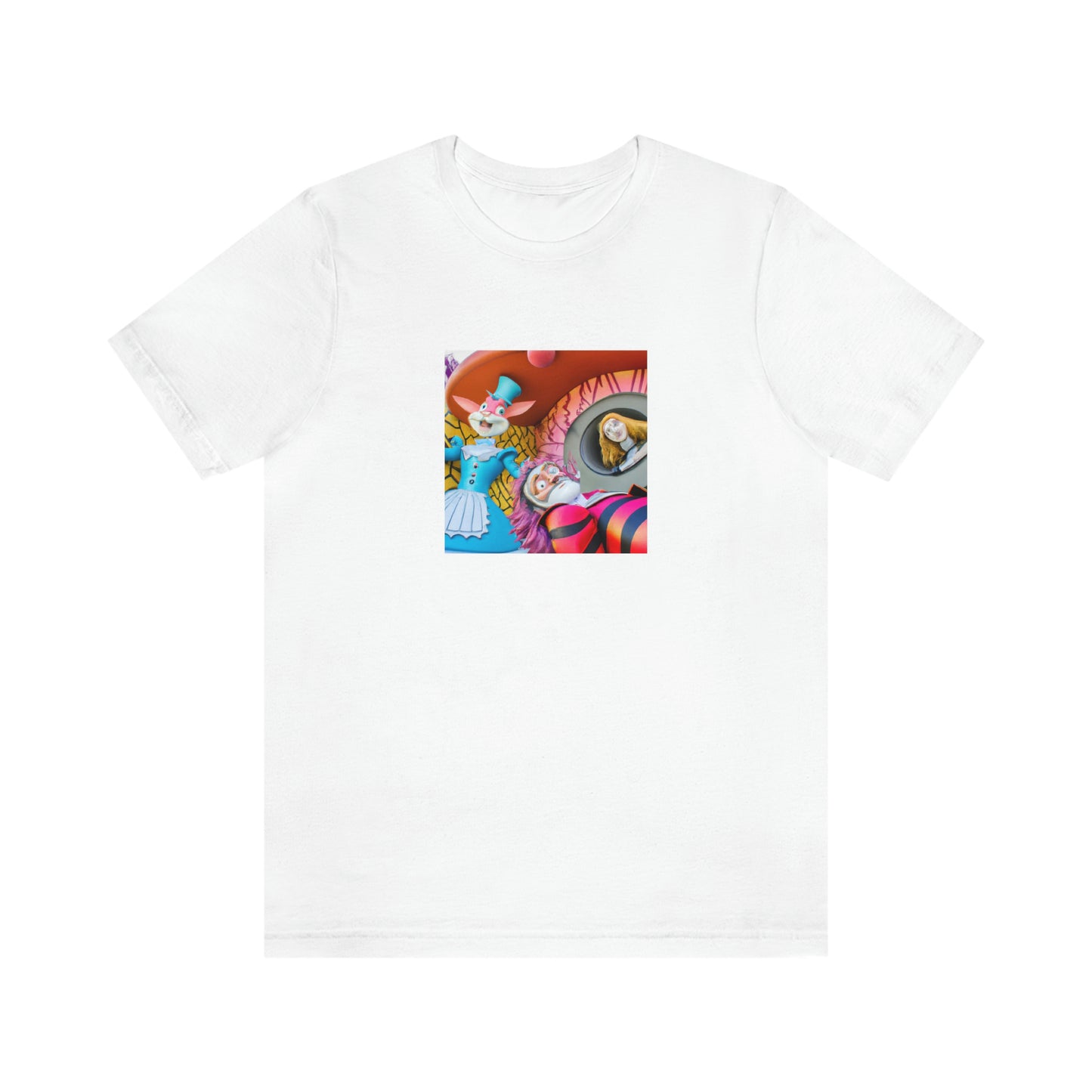 1. Madly Tactical Tweedle Dee and Tweedle Dum
2. Cyber Cheshire Cat
3. Robotic White Rabbit
4. Neo-March Hare
5. High-Tech Queen of Hearts
6 - tshirt