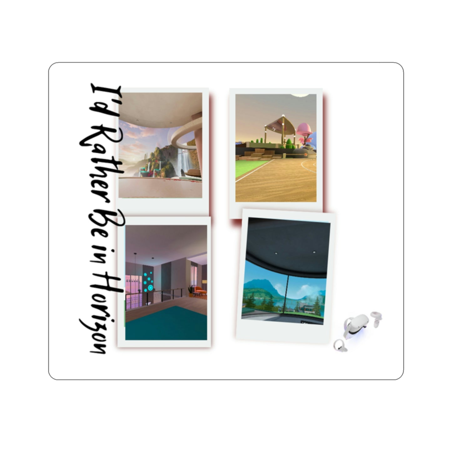 I'd Rather be In Horizon  Square Sticker