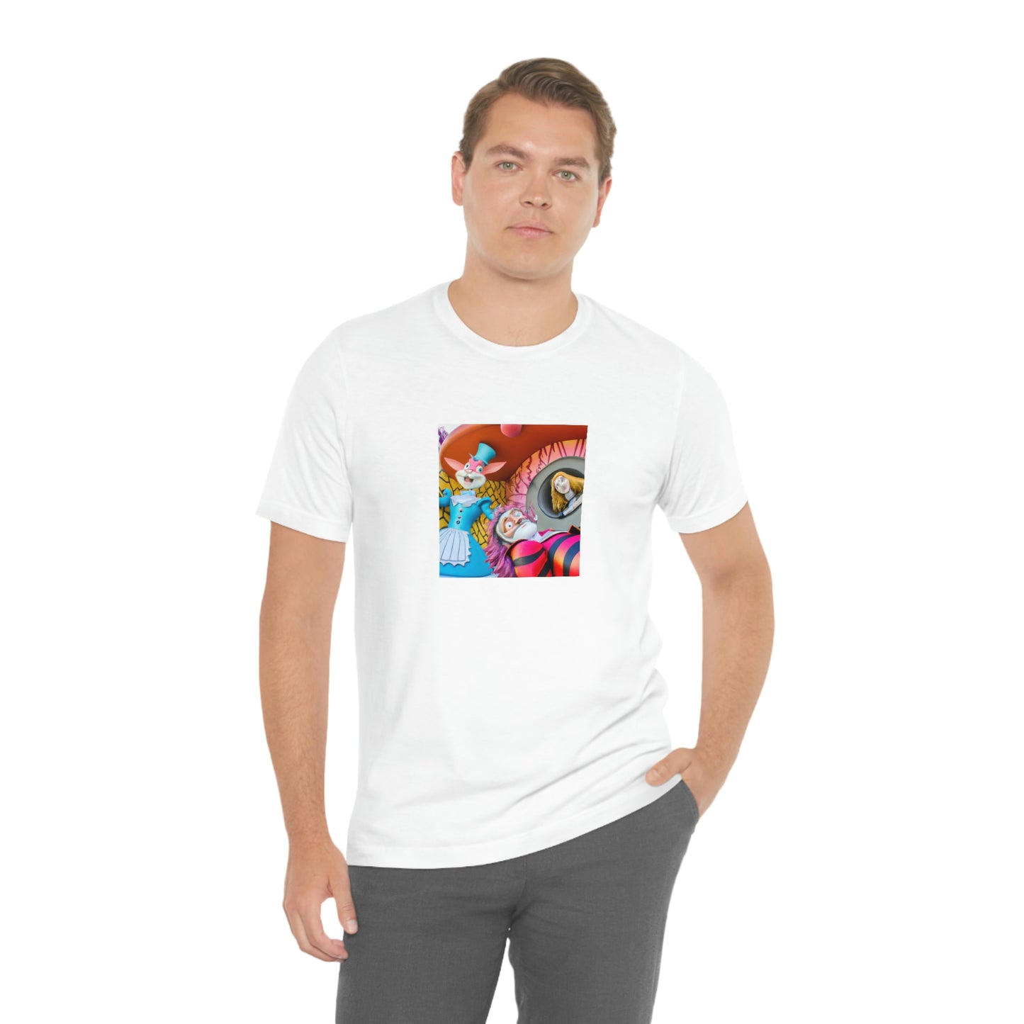 1. Madly Tactical Tweedle Dee and Tweedle Dum
2. Cyber Cheshire Cat
3. Robotic White Rabbit
4. Neo-March Hare
5. High-Tech Queen of Hearts
6 - tshirt