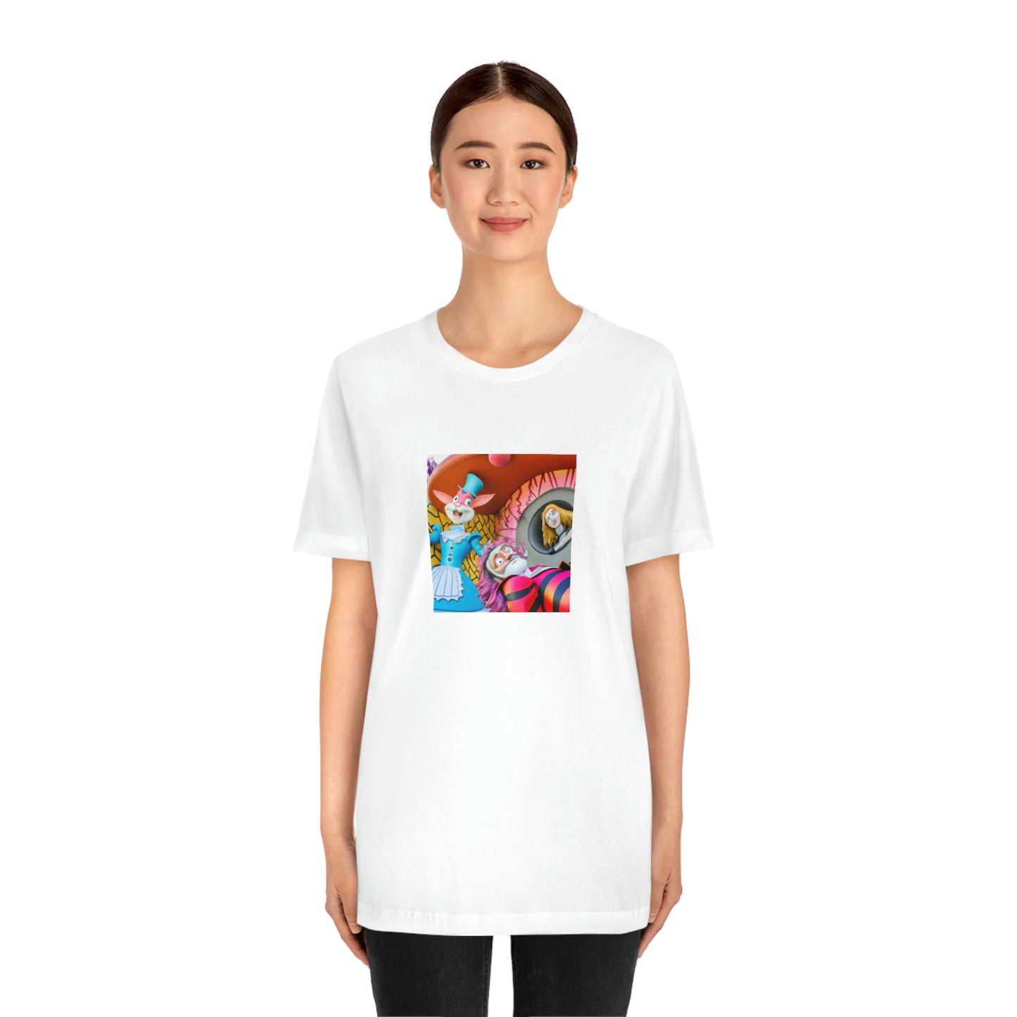 1. Madly Tactical Tweedle Dee and Tweedle Dum
2. Cyber Cheshire Cat
3. Robotic White Rabbit
4. Neo-March Hare
5. High-Tech Queen of Hearts
6 - tshirt