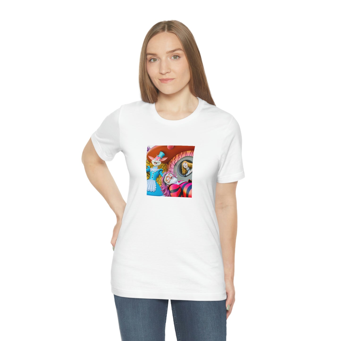 1. Madly Tactical Tweedle Dee and Tweedle Dum
2. Cyber Cheshire Cat
3. Robotic White Rabbit
4. Neo-March Hare
5. High-Tech Queen of Hearts
6 - tshirt