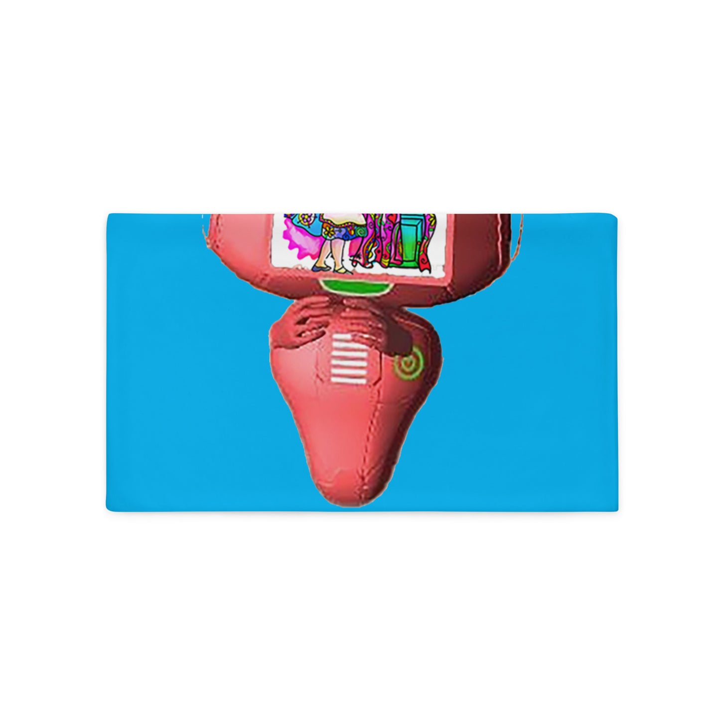 We're All Mad Here in the Infiniverse Pillow Case (blue)