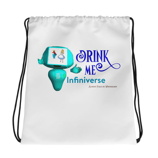 "Drink Me" Infiniverse Wonderland Drawstring bag