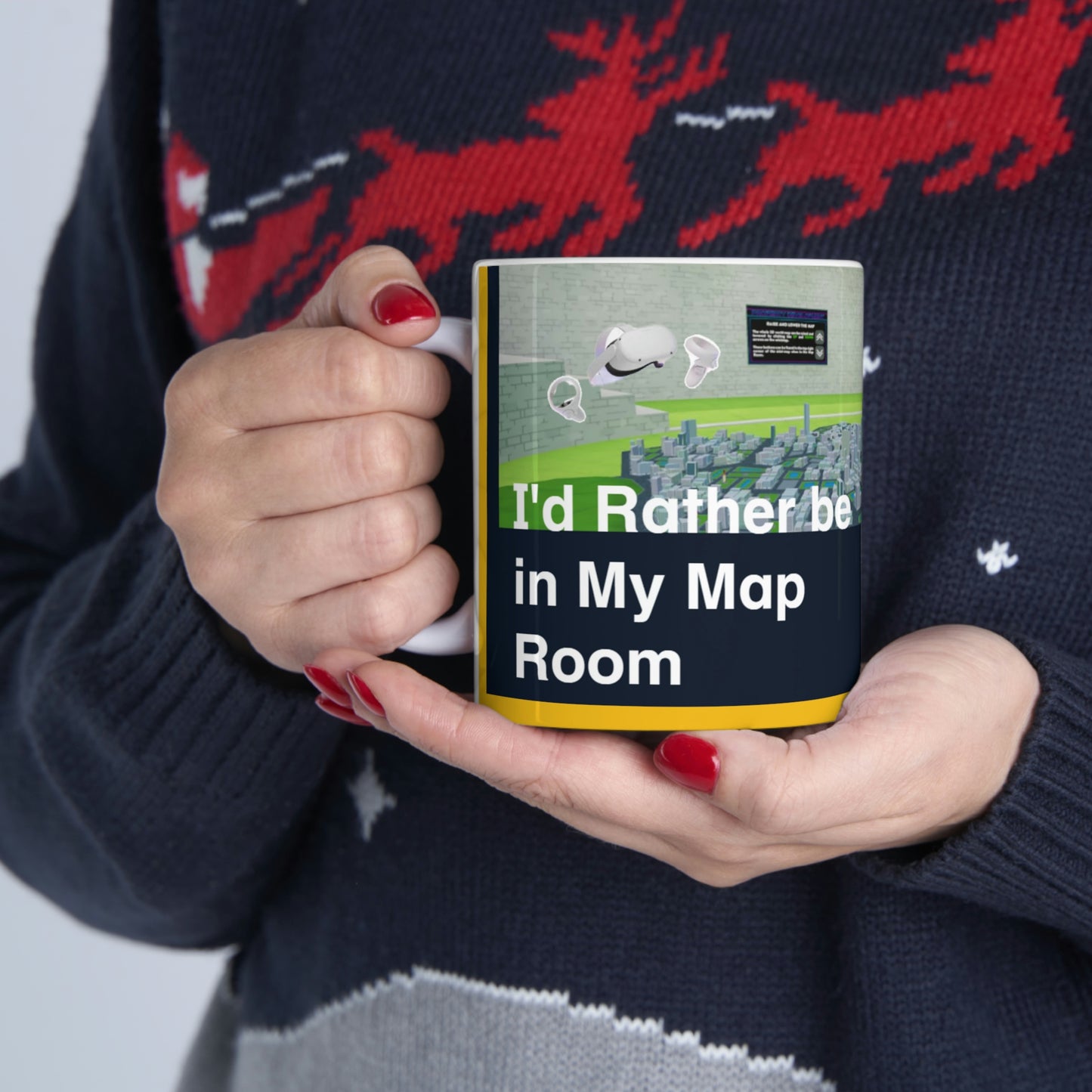 I'd Rather be in My Map Room Mug