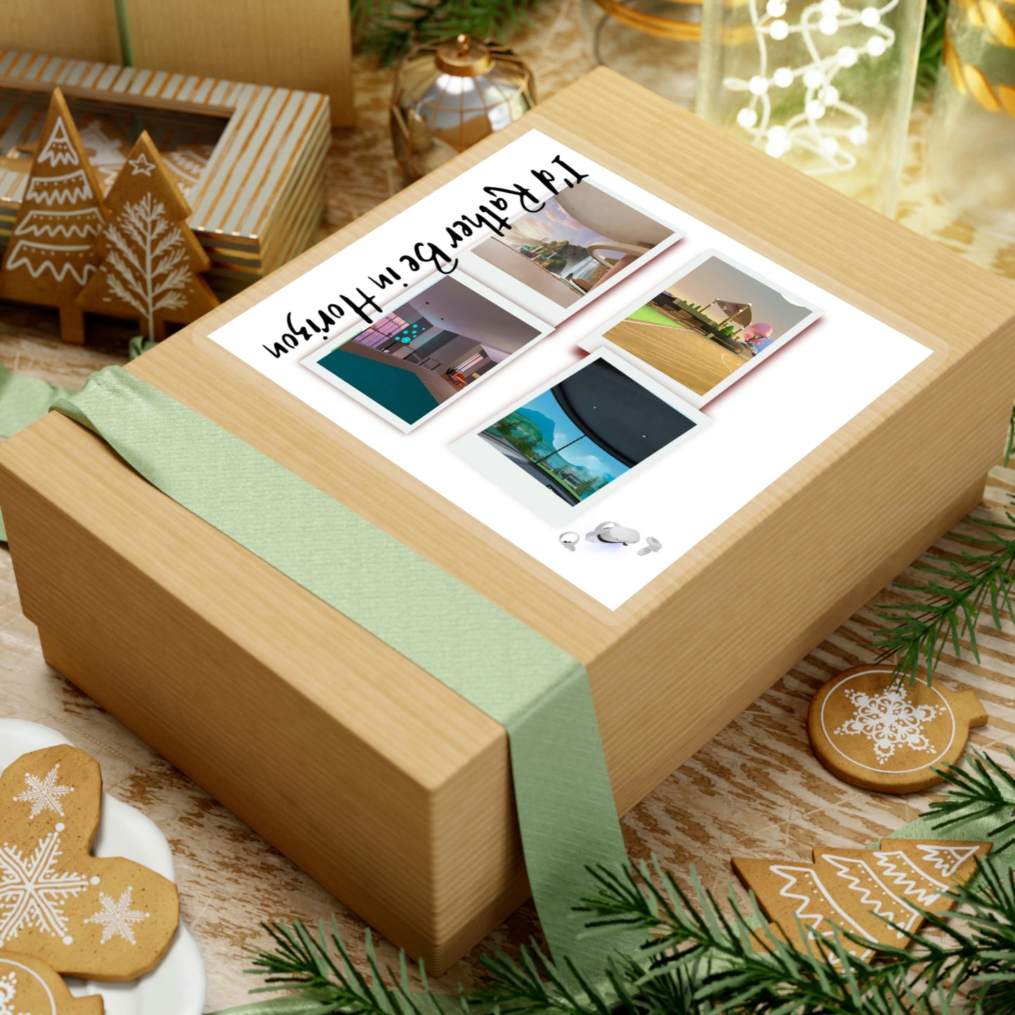 I'd Rather be In Horizon  Square Sticker