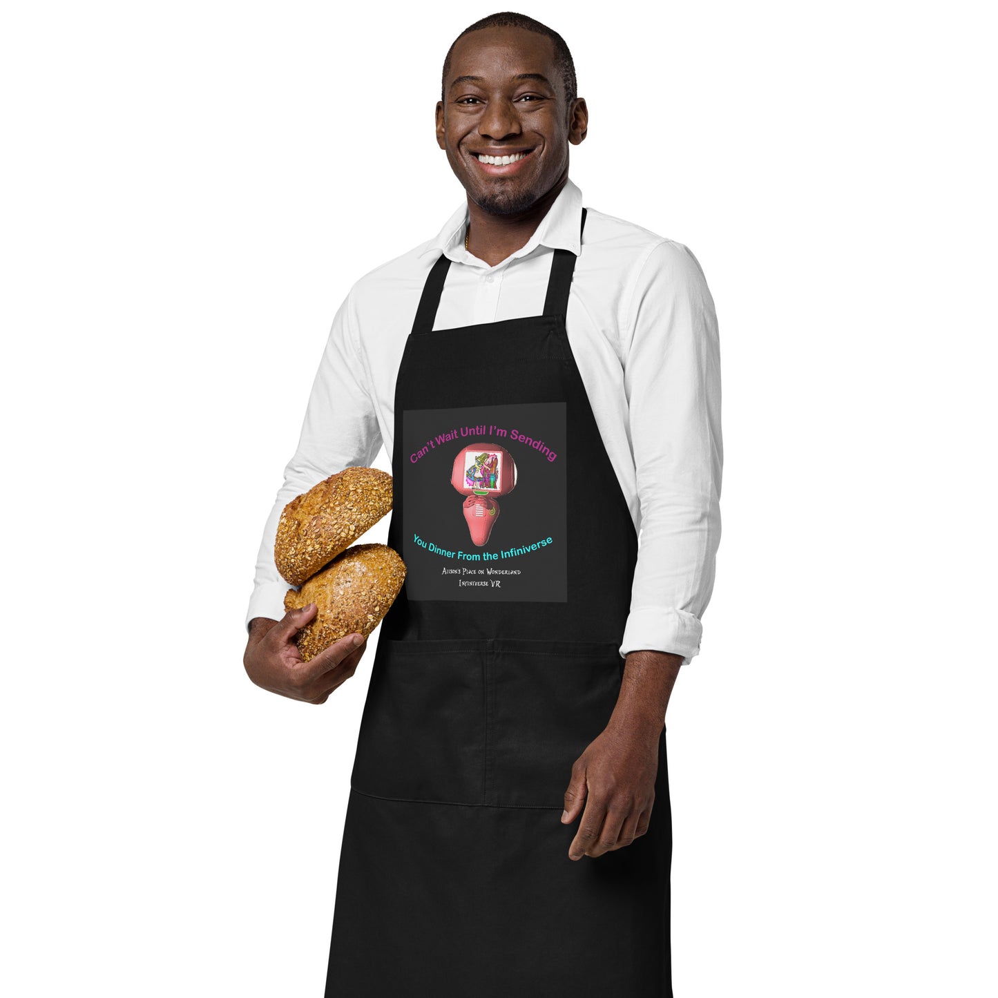 Can't Wait to Send Dinner From the Infiniverse Apron