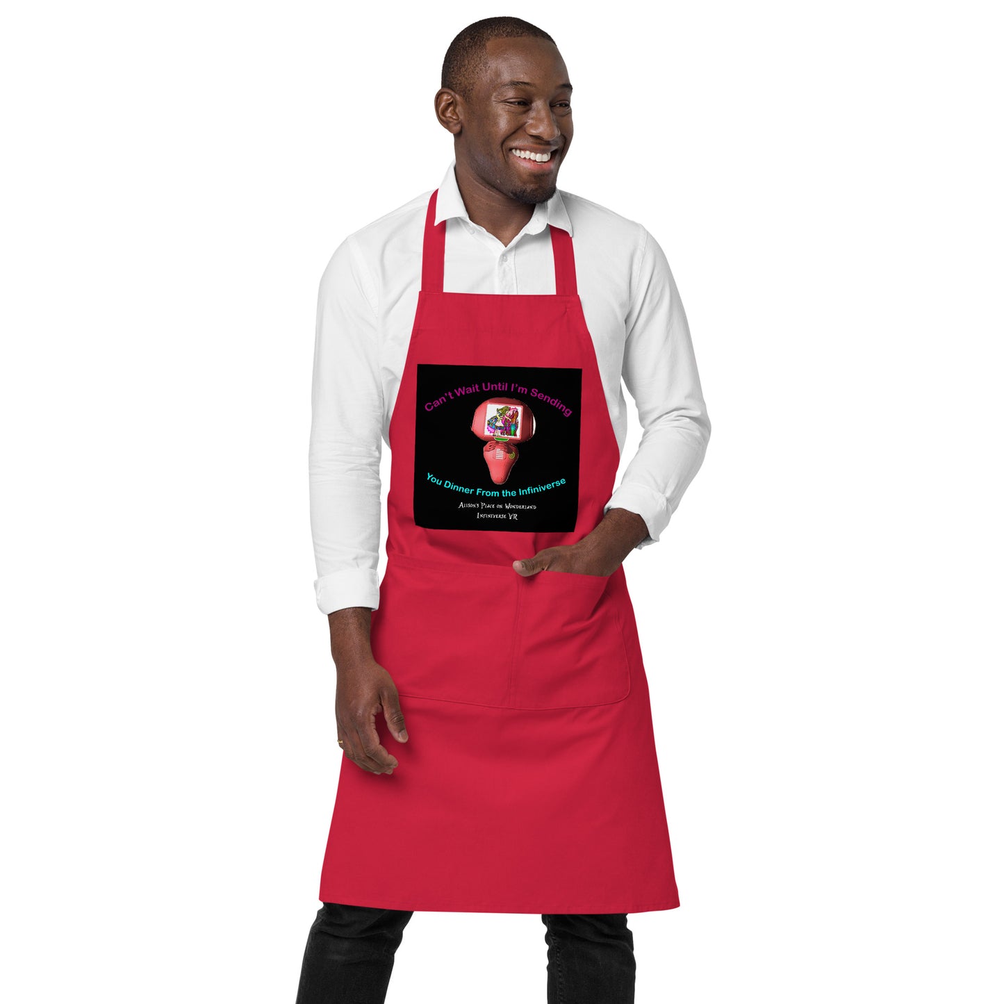 Can't Wait to Send Dinner From the Infiniverse Apron