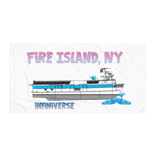 Infiniverse Bot goes to Fire Island towel