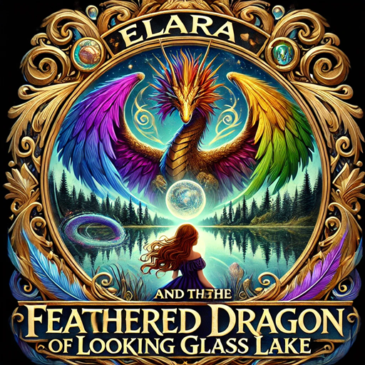 Elara and Zena The Feathered Dragon of Looking Glass Lake