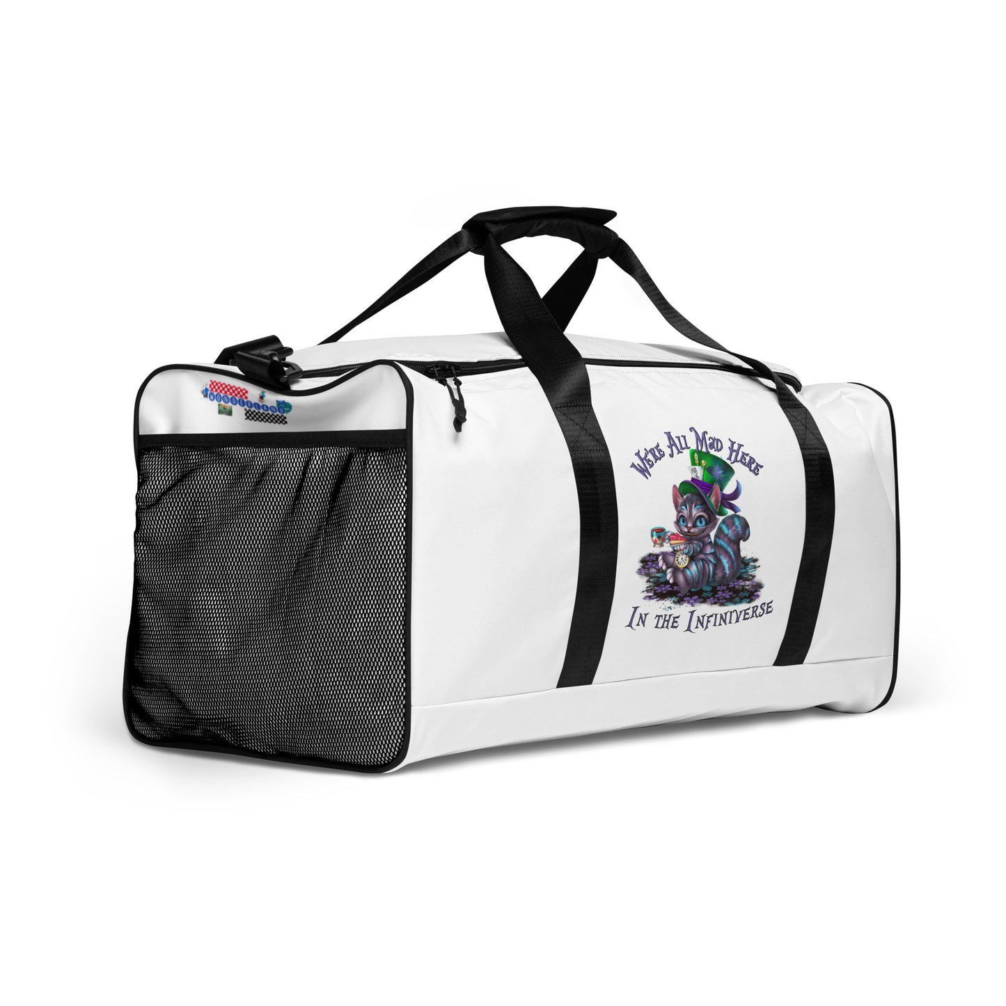 We're all Mad Here in the Infiniverse Wonderland Duffle bag - Perfect Way to Carry Your Oculus