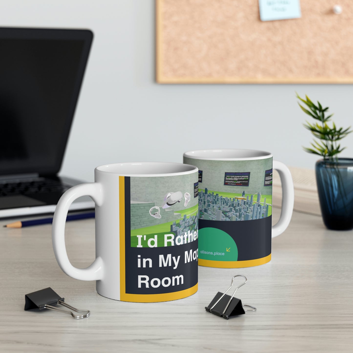 I'd Rather be in My Map Room Mug