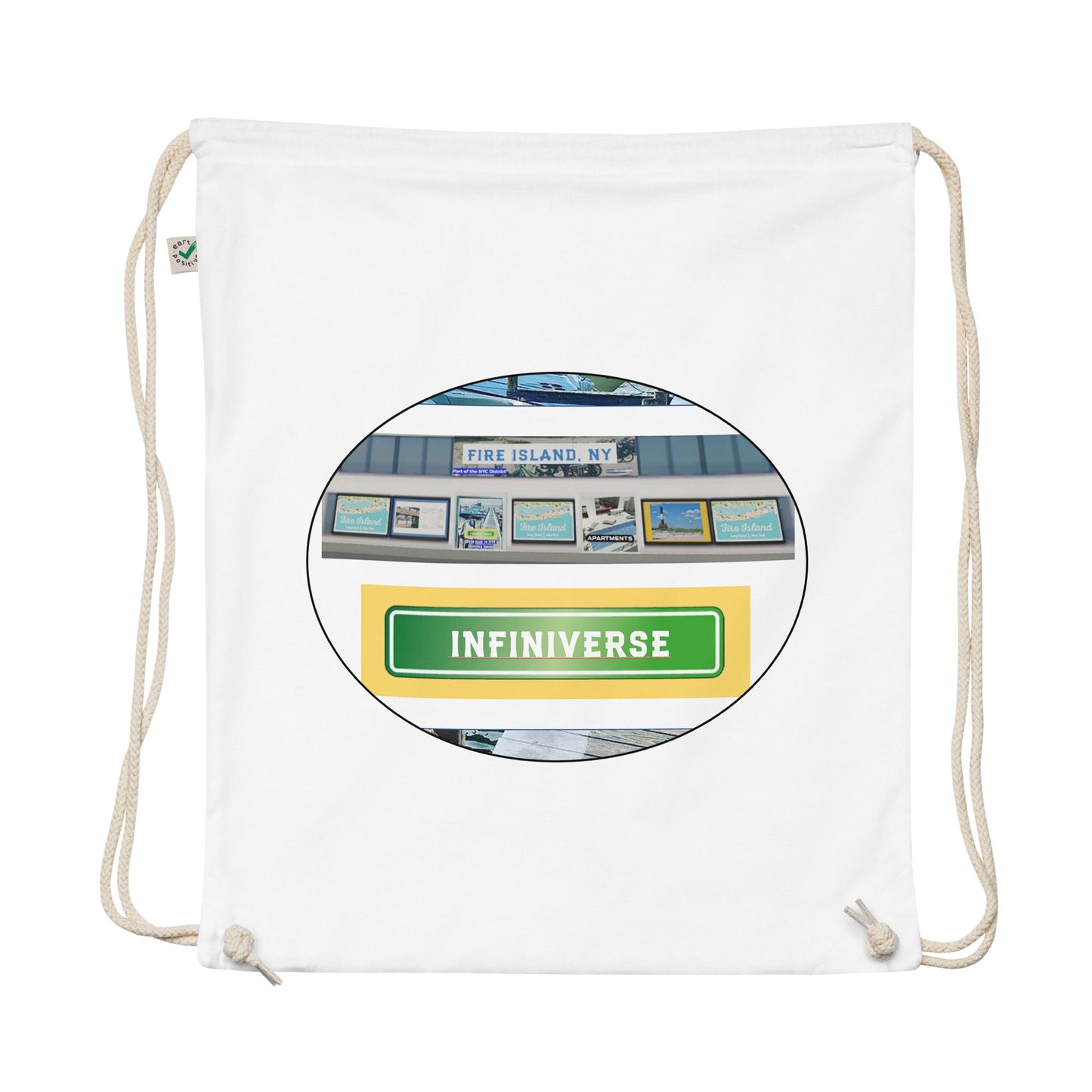 Fire Island Infiniverse Drawstring Bag - for the Beach, Shopping or VR